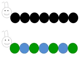 Aperçu - Apprentissages en autonomie - Chenille pour numération ou suite logique - Page de couverture
