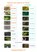 Aperçu - Jeux - JEU DE PISTE EN FORÊT - Page de couverture