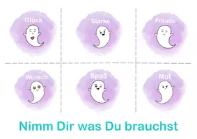 Vorschau - Bildkarten - ⭐️ Glücksbringer Gespensterchen 👻 - Deckblatt