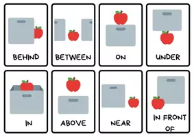 Aperçu - Affichage - Prépositions de lieu flashcards en anglais! - Page 1