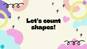 Aperçu - Apprentissages en autonomie - Comptons les formes - Présentation animée en ANGLAIS - Let's count shapes - Animated Presentation - Page 1