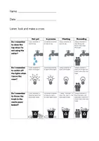 Aperçu - Feuilles d'exercices - Écologie - Prendre soin de notre planète Rubrique en ANGLAIS - Self-Assessment Rubric for Environmental Care - Page 1