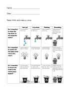 Aperçu - Feuilles d'exercices - Écologie - Prendre soin de notre planète Rubrique en ANGLAIS - Self-Assessment Rubric for Environmental Care - Page 2