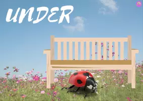 Aperçu - Jeux - KIT PÉDAGOGIQUE! Fun Prespositions with Bugs and Insects - Flashcards and Animated Slides - Page 3