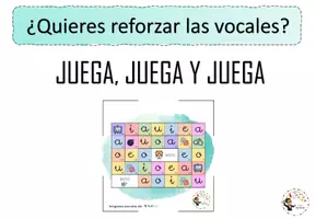 Aperçu - Jeux - Refuerza las vocales - Page de couverture