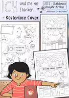 Aperçu - Feuilles d'exercices - Ich und meine Stärken - Kostenlose Cover (Sketchnote Portfolio) - Page de couverture