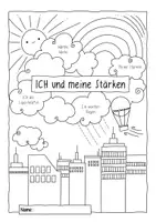 Aperçu - Feuilles d'exercices - Ich und meine Stärken - Kostenlose Cover (Sketchnote Portfolio) - Page 3
