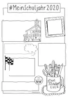 Aperçu - Feuilles d'exercices - Mein Schuljahr 2020 - Sketchnote für LehrerInnen - Page 2