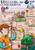 Aperçu - Inclusion - Kennenlernen - 50 Reflexions und Gesprächskarten - Page de couverture
