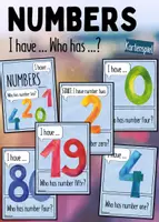 Aperçu - Apprentissages en autonomie - Numbers - I have ... Who has ... ? Cards - Page de couverture