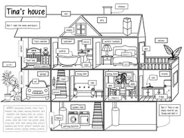 Aperçu - Feuilles d'exercices - Parts of a House - Worksheets, Solutions & Flashcards - Page 2