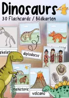 Aperçu - Affichage - Dinosaurs - 30 Flashcards - Page de couverture