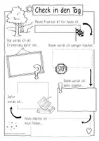 Aperçu - Feuilles d'exercices - Check in die Woche / Tag / Monat - in Sketchnotes - Page 3