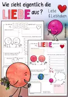 Aperçu - Feuilles d'exercices - Wie sieht eigentlich Liebe aus? - Sketchnote - Page de couverture