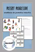 Aperçu - Préparation de séance / Séance complète - Present Progressive - leçon de grammaire - cours d'anglais - Page de couverture