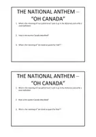 Aperçu - Préparation de séance / Séance complète - Canada - National Anthem - Listening Comprehension - Page 3
