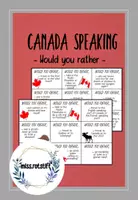 Aperçu - Préparation de séance / Séance complète - Would you rather - Canada Edition - Speaking Activity - Page de couverture