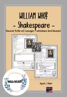 Aperçu - Préparation de séance / Séance complète - Introducing Shakespeare - character profile - anglais - Page de couverture