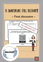 Aperçu - Préparation de séance / Séance complète - Is Shakespeare still relevant today? - Discussion - Page de couverture