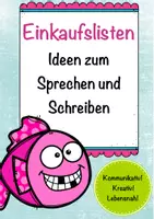 Vorschau - Arbeitsblätter - Ideensammlung zum Thema Einkaufen kostenloses Unterrichtsmaterial Fremdsprachen und Deutsch als Zweitsprache - Deckblatt