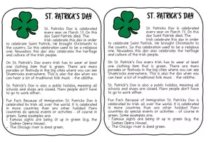 Aperçu - Préparation de séance / Séance complète - Ireland - St. Patrick's Day - reading comprehension - anglais - Page 1