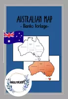 Aperçu - Cartes / Images - Australia map - shape - clipart for worksheets - Page de couverture