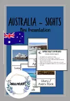 Aperçu - Outils du professeur - Australia - 5-minute Mini Presentation - famous sights - Page de couverture