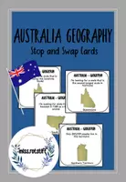Aperçu - Cartes / Images - Australia's States and Territories - Geography - stop & swap cards - learning game - Page de couverture