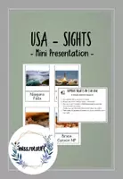 Aperçu - Autre type de ressources - USA - 5-minute Mini Presentation - famous sights - Page de couverture