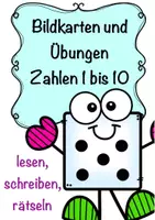 Vorschau - Spiele - Bildkarten, Würfel Zahlen 1 - 10 - Deckblatt