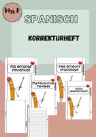 Aperçu - Fiches - Korrektur Fehler Booklet für verschiedene Sprachen - Page de couverture