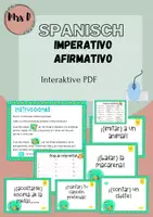 Aperçu - Jeux - Imperativo afirmativo -Interaktive PDF - Tarjetas de conversación - Page de couverture