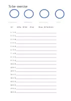 Aperçu - Feuilles d'exercices - To be - practice the forms of "to be" - Page de couverture