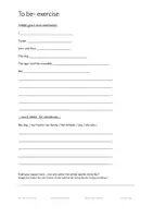 Aperçu - Feuilles d'exercices - To be - practice the forms of "to be" - Page 1