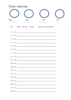 Aperçu - Feuilles d'exercices - To be - practice the forms of "to be" - Page 3
