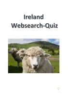 Aperçu - Feuilles d'exercices - Website Quiz: Student research about Ireland - Page de couverture
