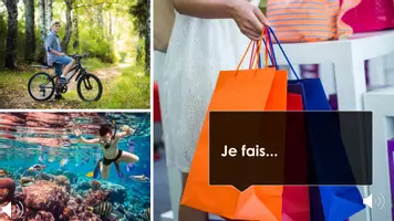 Aperçu - Présentation / Support pour le tableau - Les loisirs 1 - hobbies in French Word introduction - Page de couverture