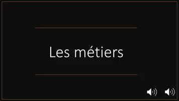 Aperçu - Présentation / Support pour le tableau - Les métiers Wortfeld Berufe Französisch Powerpoint - Page 1