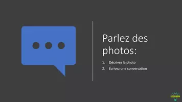 Aperçu - Présentation / Support pour le tableau - Parler d'une photo 4- Kommunikationsprüfung Französisch - Page 2