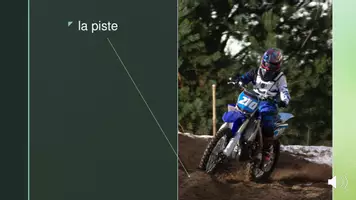 Aperçu - Présentation / Support pour le tableau - "Le motocross" 3 Powerpoints Vokabeleinführung französisch - Page 2