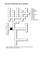 Aperçu - Feuilles d'exercices - Crossword Headlight 1 Unit 1 In trouble Kreuzworträtsel - Page de couverture