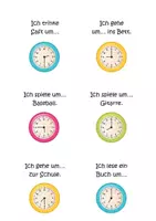 Aperçu - Jeux - Stop and swap: Die Uhrzeit kommunikativ üben (Daf/Daz/Grundschule) - Page 3