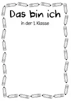 Vorschau - Arbeitsblätter - Das bin ich - Deckblatt