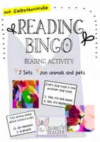 Aperçu - Apprentissages en autonomie - Reading bingo: Zoo animals and pets - Page de couverture