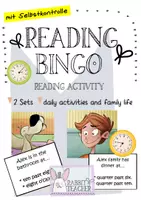 Aperçu - Jeux - Reading bingo: daily activities and my family's life - Page de couverture