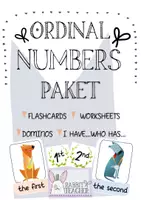 Aperçu - Préparation de séance / Séance complète - Paket: Ordinal numbers (Flashcards, ABs, I have..who has..., Dominos) - Page de couverture
