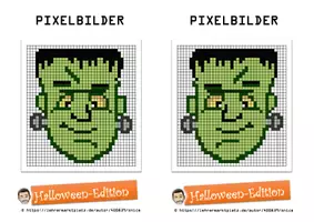 Aperçu - Préparation de séquence / Séquence complète - Pixelbilder Halloween (Kunst, Vertretung, Konzentrationsübung) - Page 2