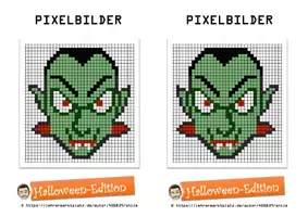 Aperçu - Préparation de séquence / Séquence complète - Pixelbilder Halloween (Kunst, Vertretung, Konzentrationsübung) - Page 3