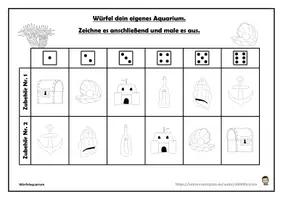 Aperçu - Préparation de séance / Séance complète - Kunst Würfelaquarium Kunst Vertretungsstunde - Page 3