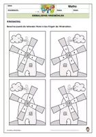 Aperçu - Préparation de séquence / Séquence complète - Einmaleins Windmühlen (auch Homeschooling) kleines Einmaleins - Page 1